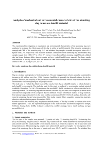 Analysis of mechanical and environmental characteristics of the