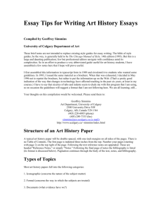 Essay Tips for Writing Art History Papers