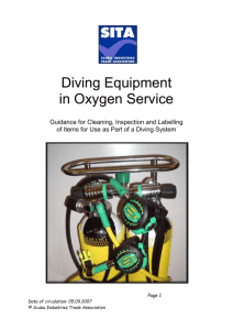 Diving Equipment in Oxygen Service