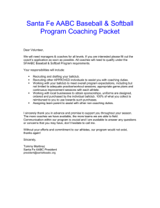 Coach`s Application