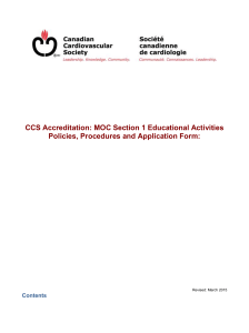 CCS Accreditation - Canadian Cardiovascular Society