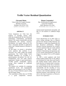 Trellis Vector Residual Quantization