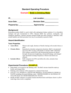 BrdU in Drinking Water SOP - the Department of Environmental