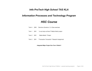 ipt_hsc_prog - Curriculum Support