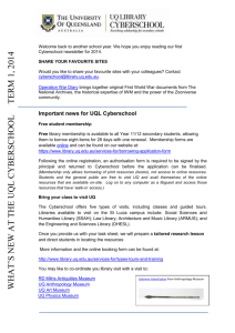 Term 1, 2014 (PDF, 563 KB) - UQ Library