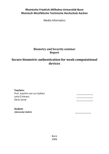 Report - cosec - Universität Bonn