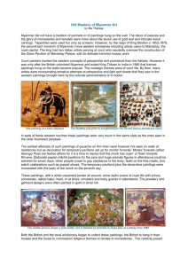 Old Masters of Myanmar Art by Ma Thanegi Myanmar did not have a