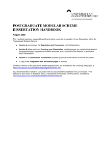 postgraduate modular scheme - University of Gloucestershire