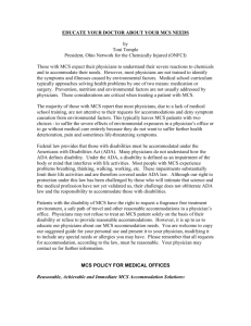 PROPOSED MCS POLICY FOR MEDICAL OFFICES