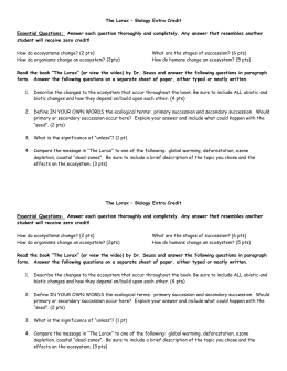 ap environmental science lorax essay Critical thinking: the truax name: _____ ap environmental science date: _____ hr the lorax was a film based on dr seuss’ 1971 book. ap environmental science lorax essay Critical thinking: the truax name: _____ ap environmental science date: _____ hr the lorax was a film based on dr seuss’ 1971 book.