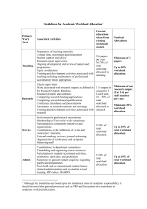 Guidelines for Academic Workload Allocation[1]