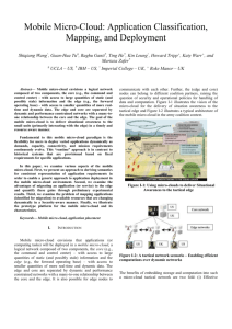 V. Development Of a micro cloud experimintation facility