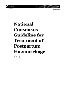 National Consensus Guideline for Treatment of