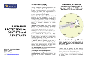 RADIATION dental pamphlet