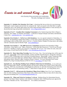 September 6 – 32nd Kettleby Fair, 10 to 5 p