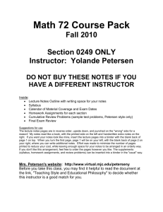 Math 72 Course Pack
