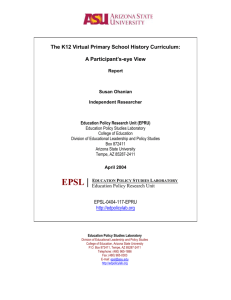 The K12 Virtual Primary School History Curriculum