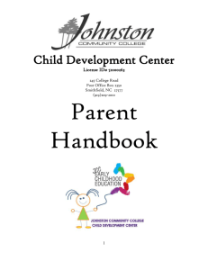 Parent Handbook - Johnston Community College