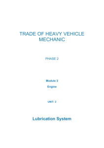 3. Lubrication systems