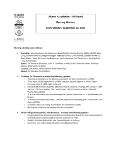 Alumni Association - Full Board Meeting Minutes