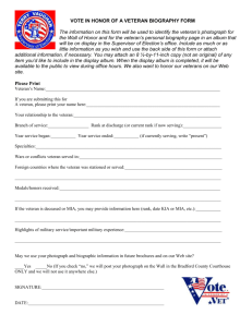 to print the Biography Form - Bradford County Supervisor of Elections