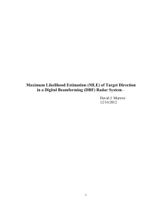 Multi-beam Maximum Likelihood Estimation of Target Angle of Arrival