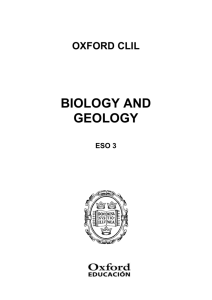 Programación Biology and Geology 3º ESO English