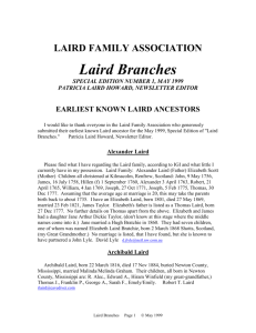 LAIRD FAMILY ASSOCIATION