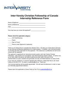Click here - Inter-Varsity Christian Fellowship of Canada