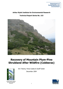 ARI Technical Report 153 - Recovery of Mountain Plum