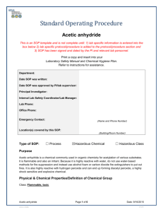 Acetic anhydride - UCLA David Geffen School of Medicine