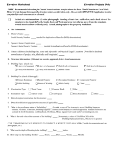 Elevation Worksheet-Revised