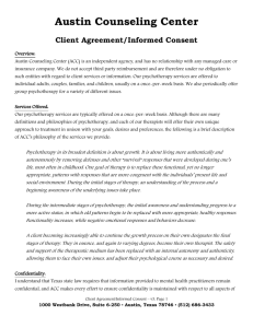 Client Agreement/Informed Consent