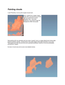 Painting clouds