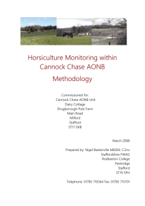 Horsiculture Monitoring within the Cannock Chase AONB March 2008