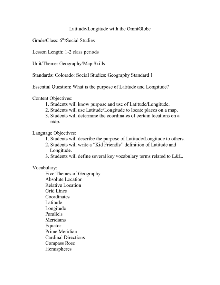 parallels definition geography