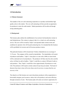 The Operations Plan - University of Saskatchewan