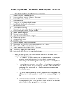 Review sheet chapters 8, 9 and 10