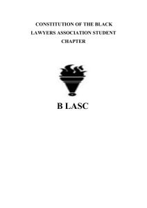 constitution of black lawyers association student chapter