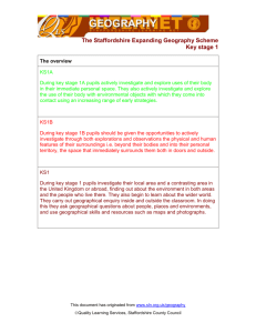 KS1 Staffordshire Expanding Geography