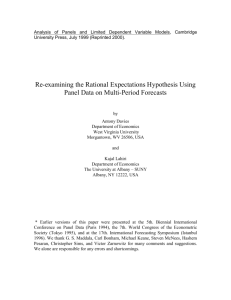 Re-examining the rational expectations hypothesis