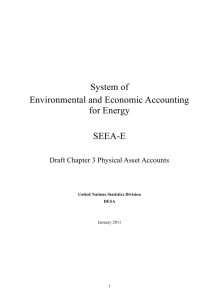 Chapter 3 Physical asset accounts for energy