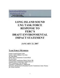 Task Force DEIS Draft response - Long Island Sound LNG Task Force