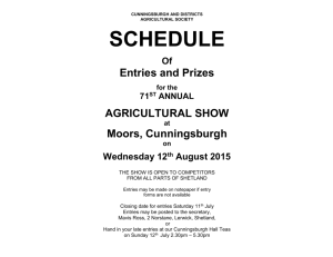 schedule - Cunningsburgh Show