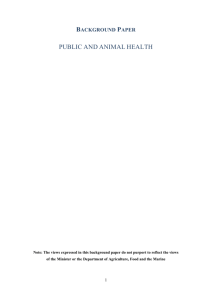 Public & Animal Health - Department of Agriculture