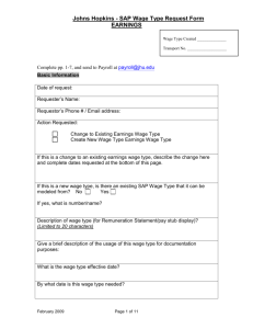 Wage Type Request Form - Johns Hopkins Shared Services