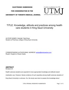 utmj submission template - University of Toronto Medical Journal