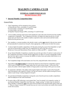 Internal Competition Rules