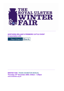 general information - Royal Ulster Winter Fair