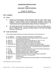 Automatic Transfer Switches